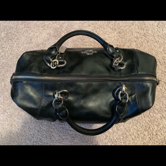 Black Coach Handbag - Picture 2 of 8